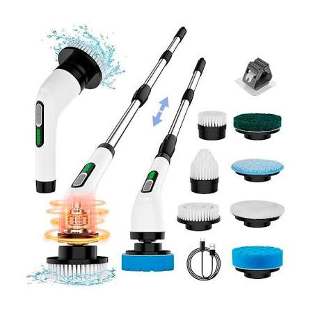 CEPILLLO ELECTRICO DE LIMPIEZA 7 EN 1 - Limpieza profunda sin esfuerzo